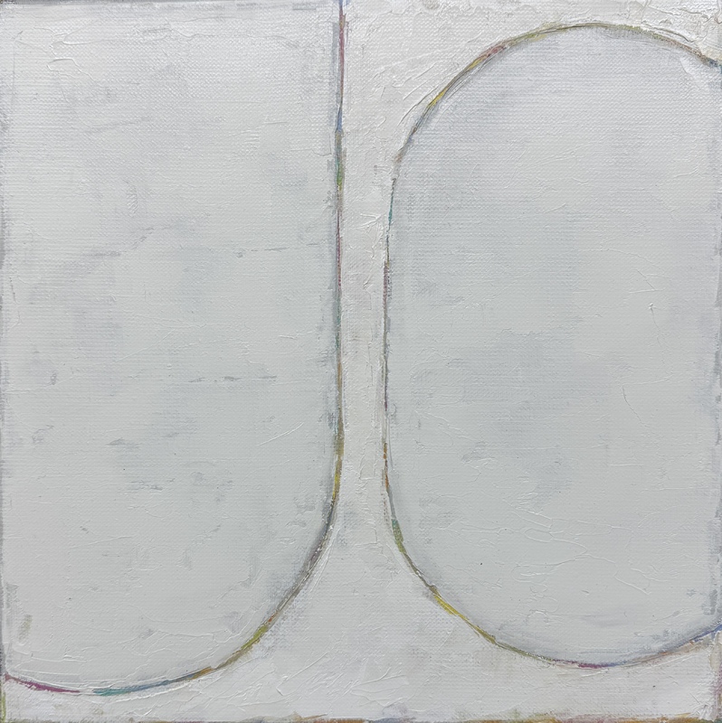 Maria Wallenstål-Schoenberg - Cycle White, 2024, Öl auf Leinwand