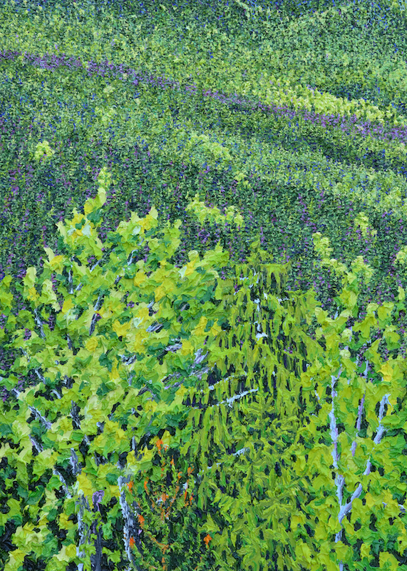 Katharina Gierlach - Bayerischer Wald (25), 2015, Oil on canvas