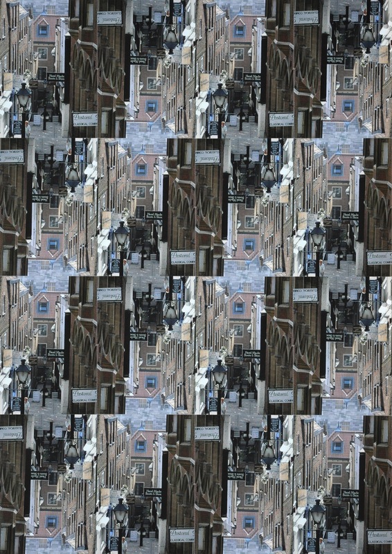 Uwe Poth - Bristol, 1998, postcard assemblage on aluminium