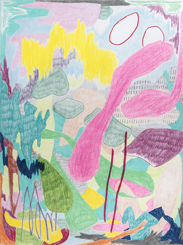 Leonard Korbus - AD 20 Serie (AD 11), 2020, colored pencils on paper