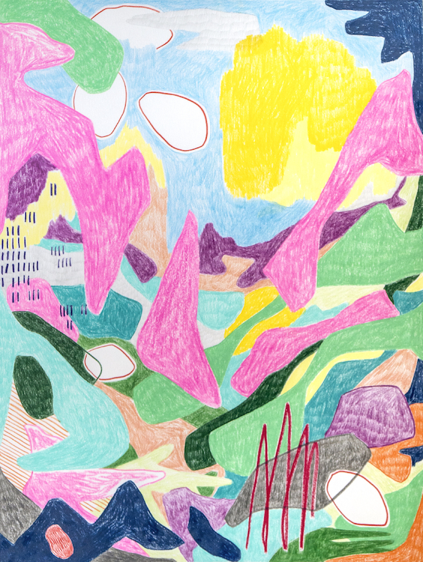 Leonard Korbus - AD 20 Serie (AD 12), 2020, colored pencils on paper