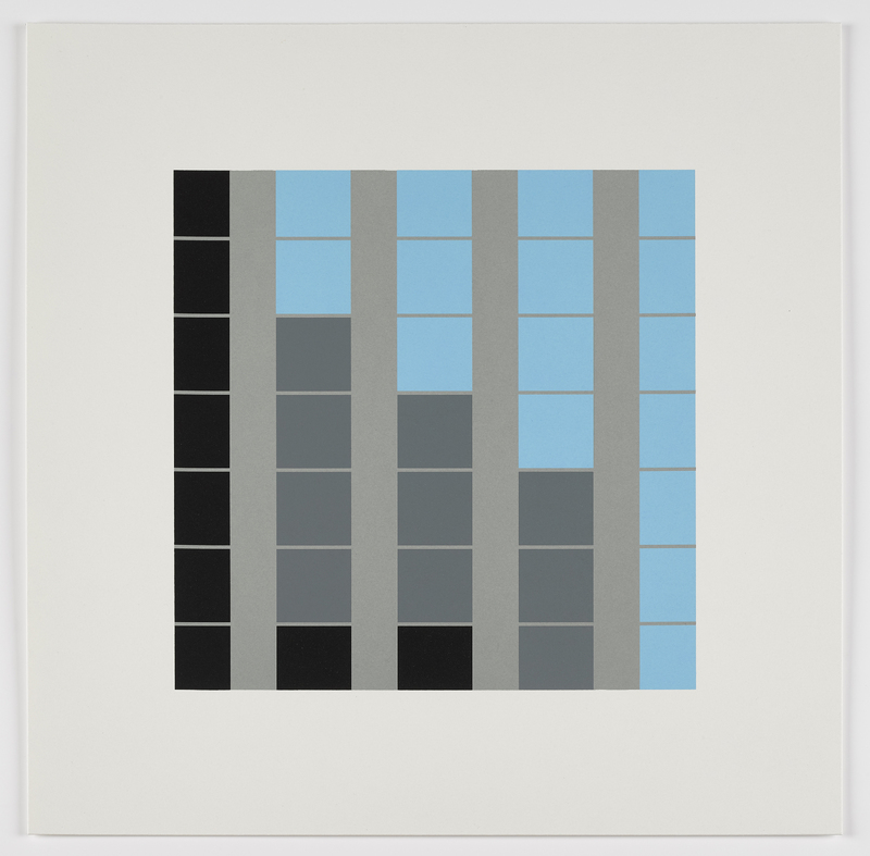 Julian Opie: "B1 (from the series "Office Windows")" (2017)