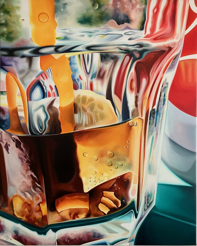 Charlotte Trossbach - Somewhere in the middle of the rainbow, 2024, Oil on canvas