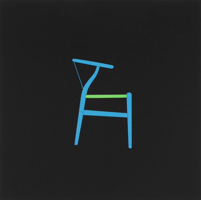Michael Craig-Martin: "Chair (aus der Serie Profiles)" (2019)