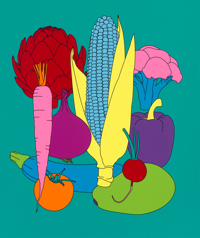 Michael Craig-Martin: "Domesticated Nature: Vegetables" (2022)