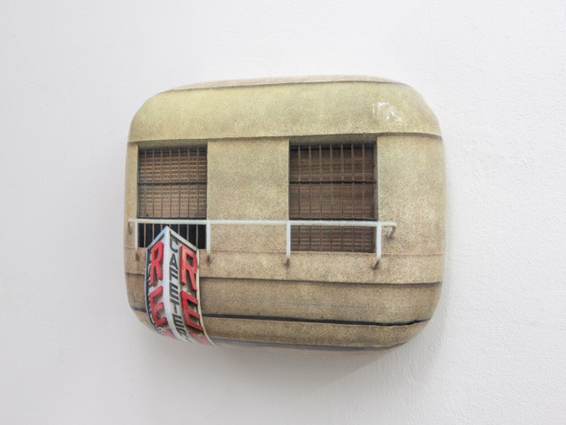 Hein Spellmann - Fassade 407, 2021, silicone, acrylic, CLC print, foam, wood