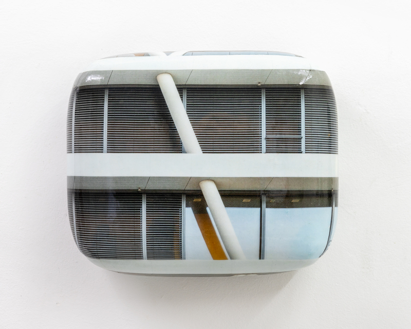 Hein Spellmann - Fassade 441, 2023, Silikon, Acryl, CLC-Print, Schaumstoff, Holz