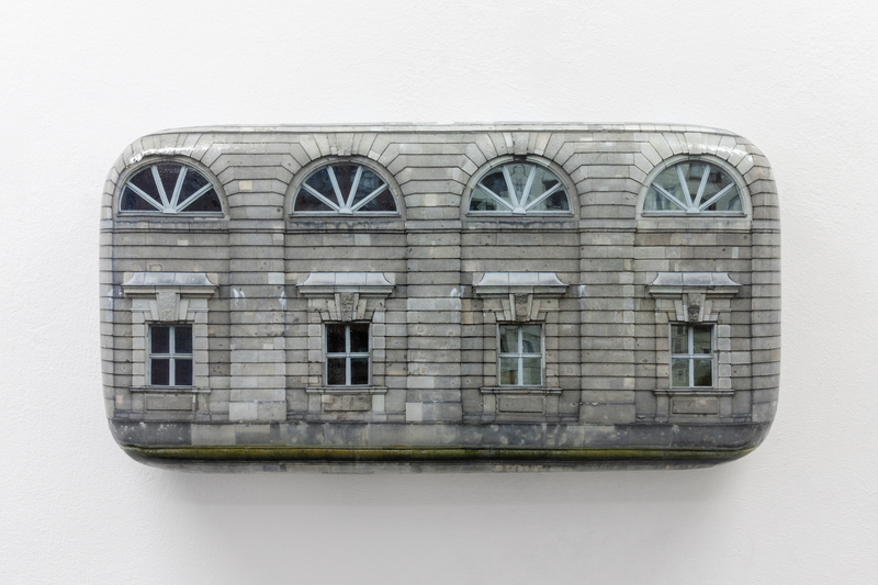 Hein Spellmann - Fassade 522 (Berlin), 2025, silicone, acrylic, CLC print, foam, wood