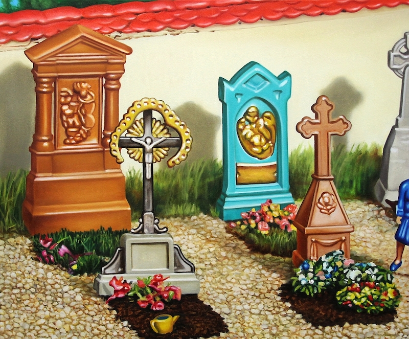 Günter Beier - Friedhof, 2016, Oil on canvas