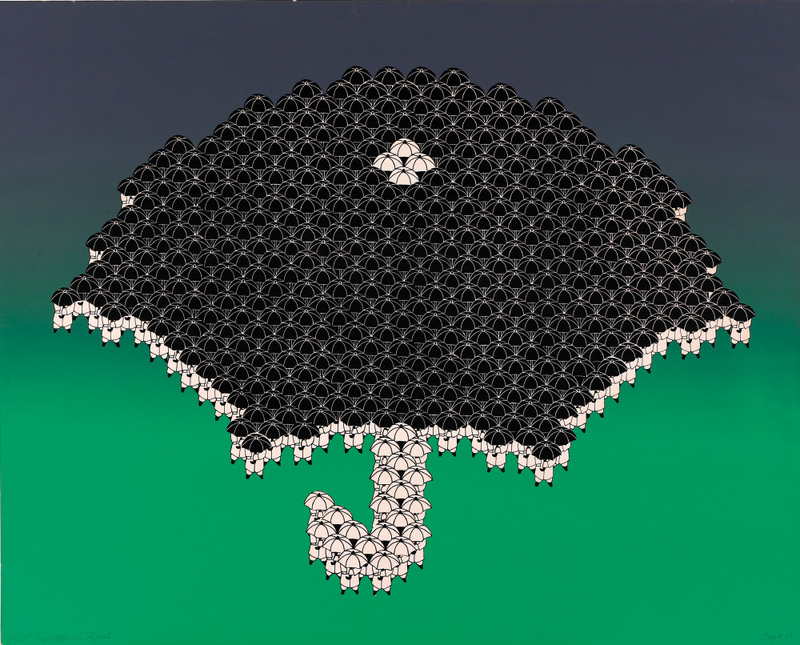 Thomas Bayrle: "Gewitter im April" (1969)