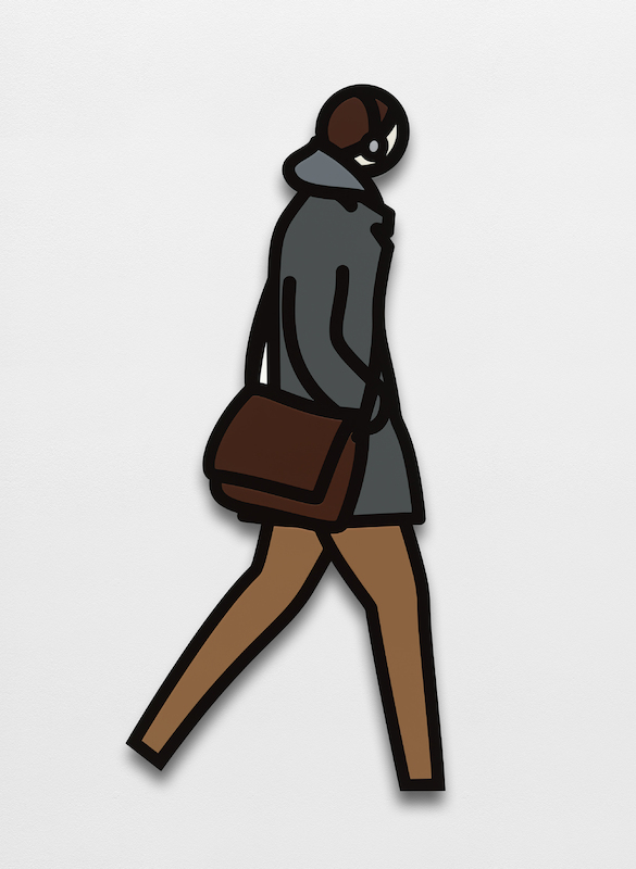 Julian Opie - Old Street (Headphones), 2020, laser-cut acrylic relief