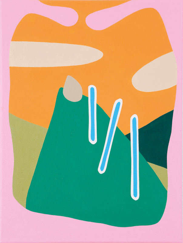 Leonard Korbus - Folgelandschaft_02 (Mount Böhlitz), 2025, Acryl auf Leinwand