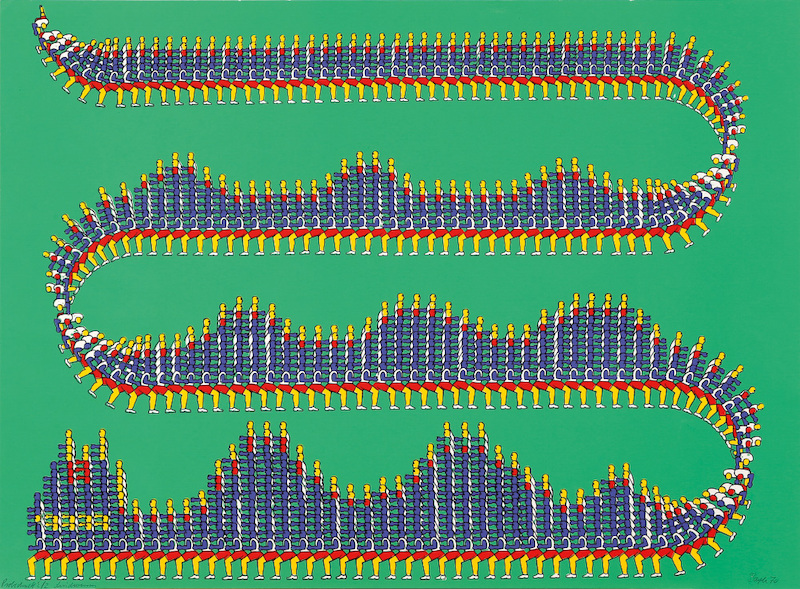 Thomas Bayrle: "Lindwurm" (1970)