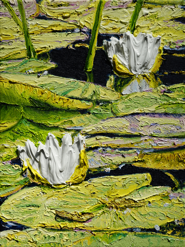 Katharina Gierlach - Nymphaea alba II (Am Scheerbach), 2024, Öl auf Leinwand