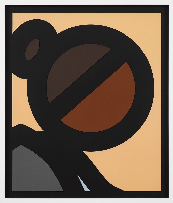 Julian Opie: "Paper Head 4" (2019)