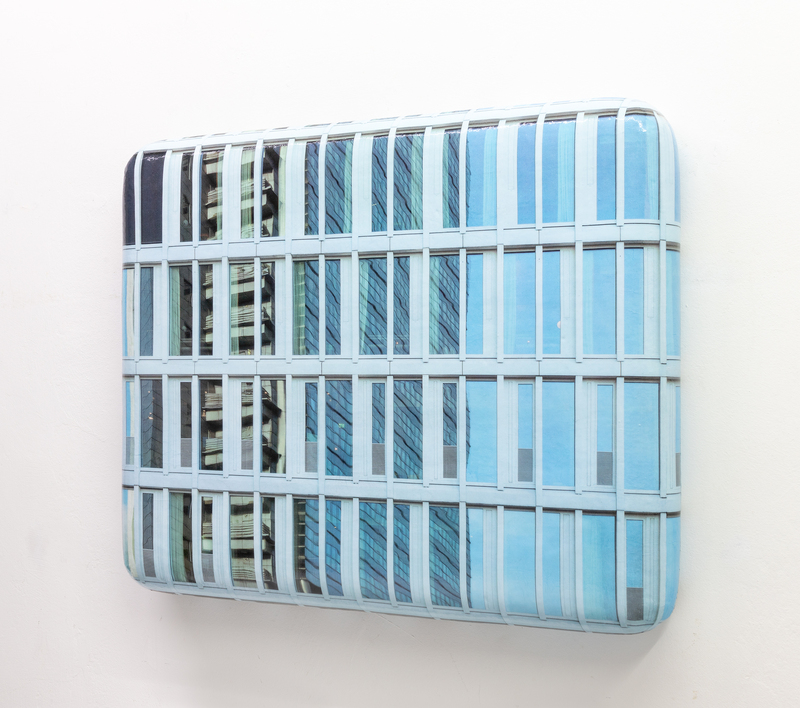 Hein Spellmann - Part of a skyline, 2023, Silikon, Acryl, CLC-Print, Schaumstoff, Holz