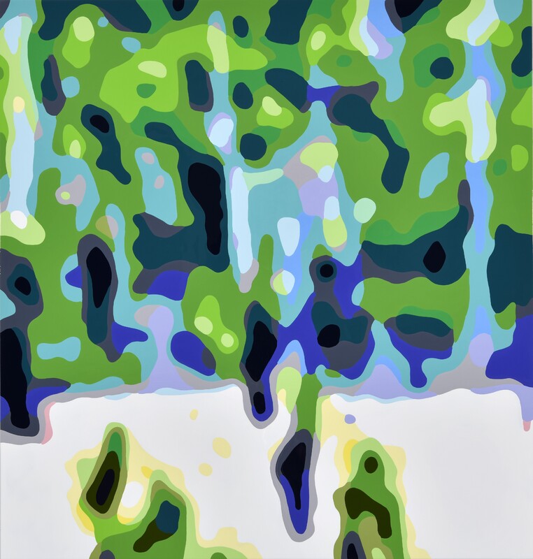 Konrad Winter - Reben, 2024, Autolack auf Aluminium, manuelle Malerei