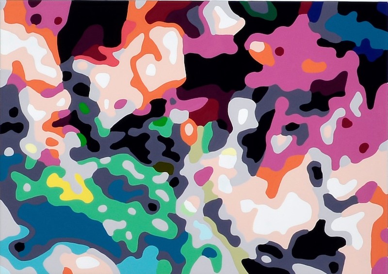 Konrad Winter - A Rosegarden 15 (Vorzugsausgabe), 2020, car lacquer on aluminum