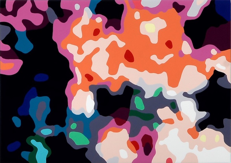 Konrad Winter - A Rosegarden 17 (Vorzugsausgabe), 2020, car lacquer on aluminum