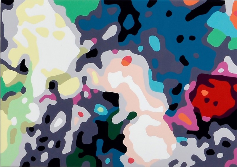 Konrad Winter - A Rosegarden 19 (Vorzugsausgabe), 2020, car lacquer on aluminum