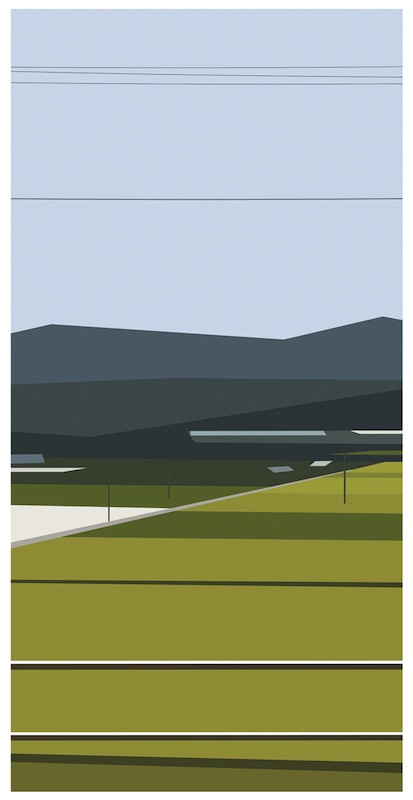 Julian Opie: "Seoul to Busan 4" (2018)