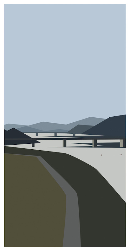 Julian Opie: "Seoul to Busan 5" (2018)