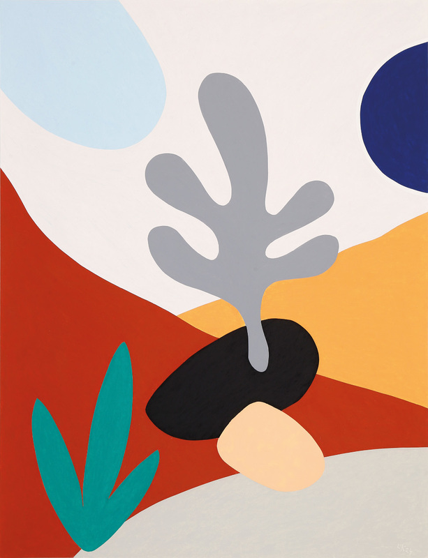 Leonard Korbus - campfire_2, 2024, oil pastel on paper