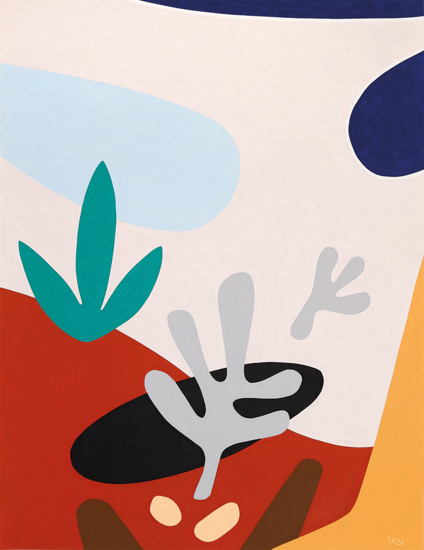 Leonard Korbus - campfire_3, 2024, oil pastel on paper