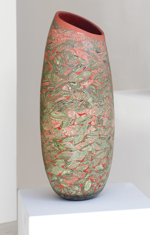 Dorothee Wenz - Arabeske II, 2024, colored clay and porcelain