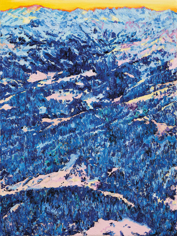 Katharina Gierlach - Alpen IV, 2025, Oil on canvas