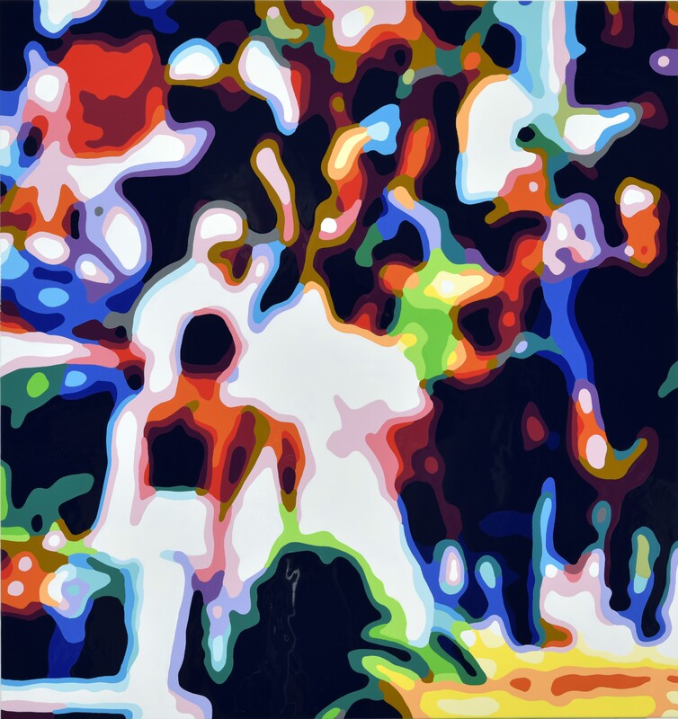 Konrad Winter - Broadway, 2025, car lacquer on aluminum