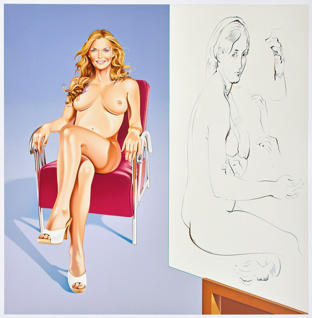 Mel Ramos: "Drawing Lesson" (2016)