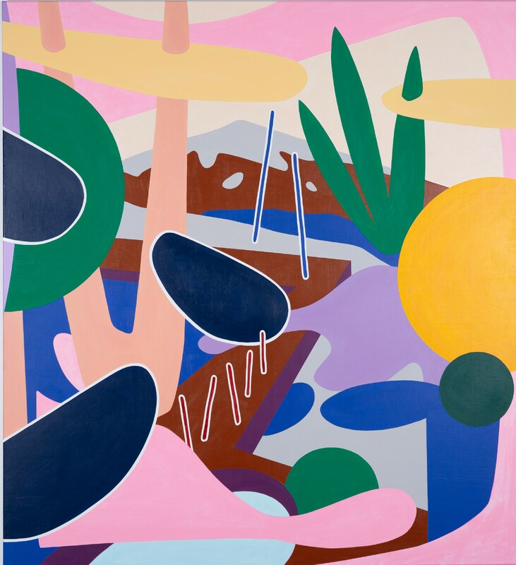 Leonard Korbus - hortus_conclusus_12_1, 2024, oil and acrylic on canvas