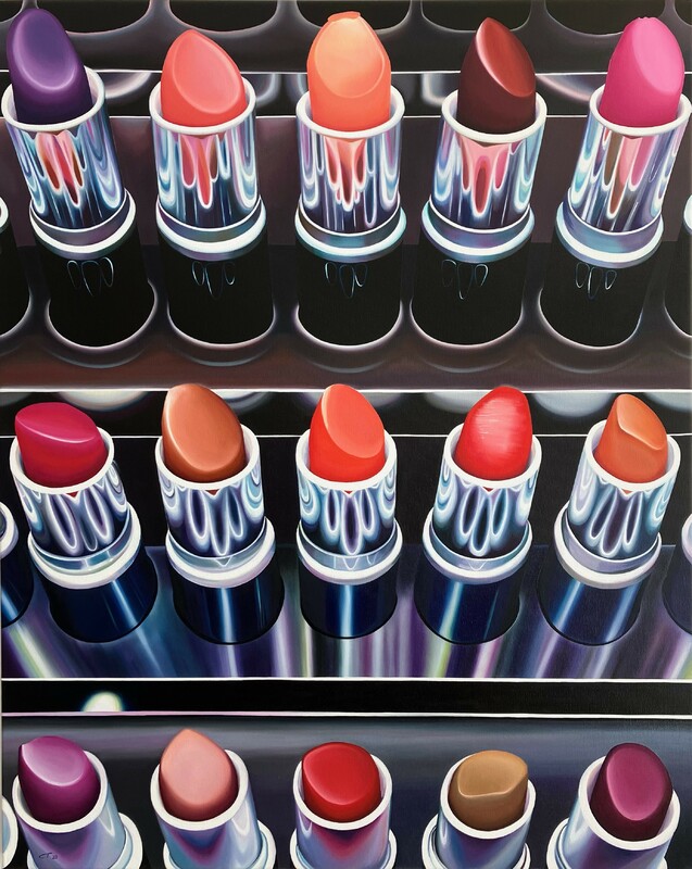 Charlotte Trossbach - Pink choir, 2023, Öl auf Leinwand