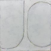 Maria Wallenstål-Schoenberg - Cycle White, 2024, Öl auf Leinwand