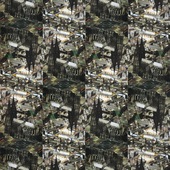 Uwe Poth - Köln, 1995, postcard assemblage on aluminium