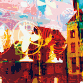 Konrad Winter - Ventilatoren, 2013, car lacquer on aluminum