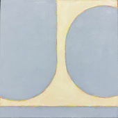 Maria Wallenstål-Schoenberg - Cycle Pastel Blue, 2024, Öl auf Leinwand