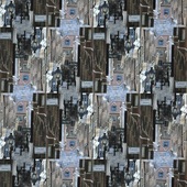 Uwe Poth - Bristol, 1998, postcard assemblage on aluminium