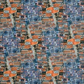 Uwe Poth - Lissabon, 2000, postcard assemblage on aluminium