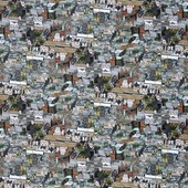 Uwe Poth - Frankfurt, 2002, postcard assemblage on aluminium