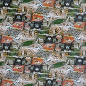 Uwe Poth - Dresden, 2002, postcard assemblage on aluminium