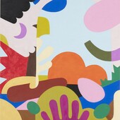 Leonard Korbus - La Alharía, 2025, Ölpastell auf Papier