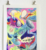 Leonard Korbus - AD 6, 2020, Buntstift auf Papier