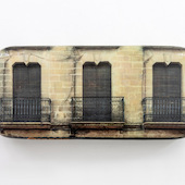 Hein Spellmann - Balcones 4, 2021, silicone, acrylic, CLC print, foam, wood