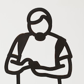 Julian Opie - Cargo shorts (from Boston Statuettes)