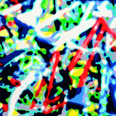 Konrad Winter - Fahrradsuche, 2019, car lacquer on aluminum