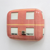 Hein Spellmann - Fassade 406, 2021, silicone, acrylic, CLC print, foam, wood