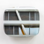 Hein Spellmann - Fassade 441, 2023, Silikon, Acryl, CLC-Print, Schaumstoff, Holz