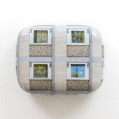 Hein Spellmann - Fassade 476, 2023, Silikon, Acryl, CLC-Print, Schaumstoff, Holz